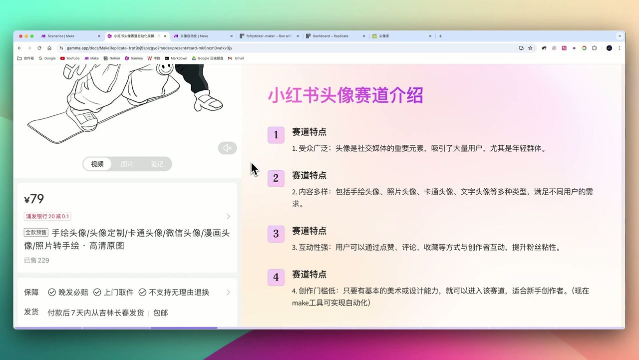 小红书头像定制服务商店